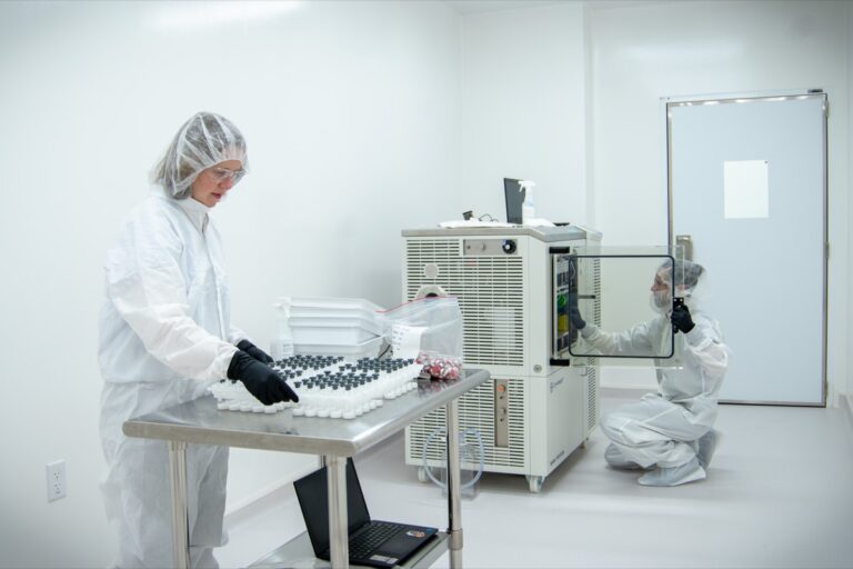 Future Fields scientists in a lab